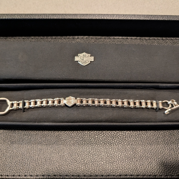 Harley-Davidson Silver Gear And Wrench Bracelet